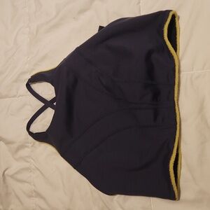 FP Movement by Free People Navy and Yellow Sports Bra
